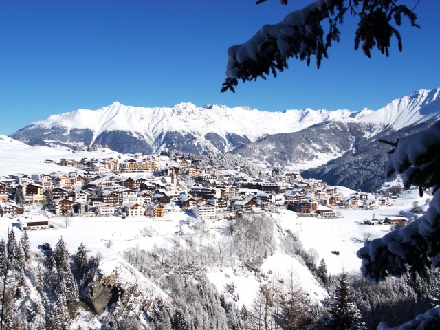 Панорама на горнолыжном курорте Майрхофен, Австрия