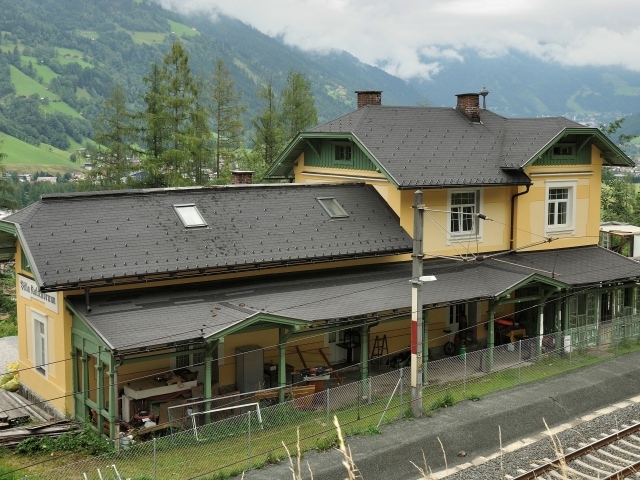 Железнодорожная станция на курорте Бад Хофгастайн, Австрия