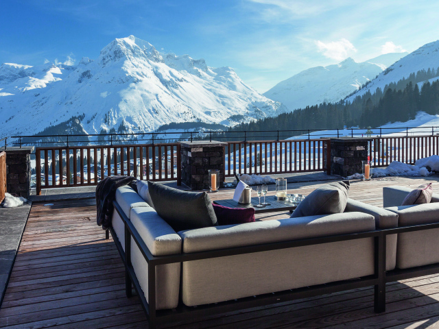 Ресторан на горнолыжном курорте Лех, Австрия