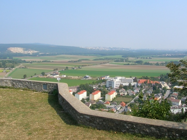 Панорама окрестностей в городе Гайнберг, Австрия
