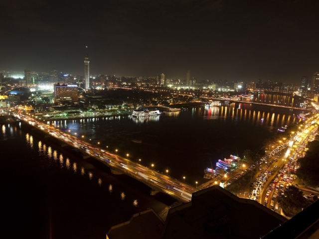 Ночной вид в Каире