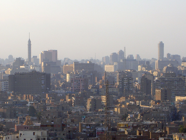 Вид на жилой квартал в Каире
