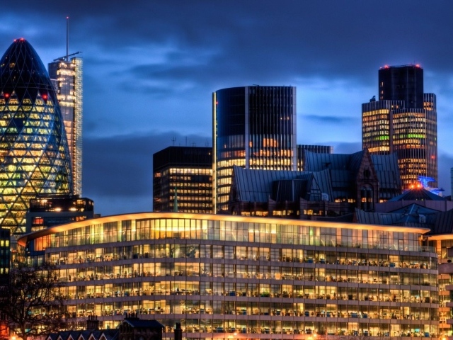 Ночной Сити в Лондоне