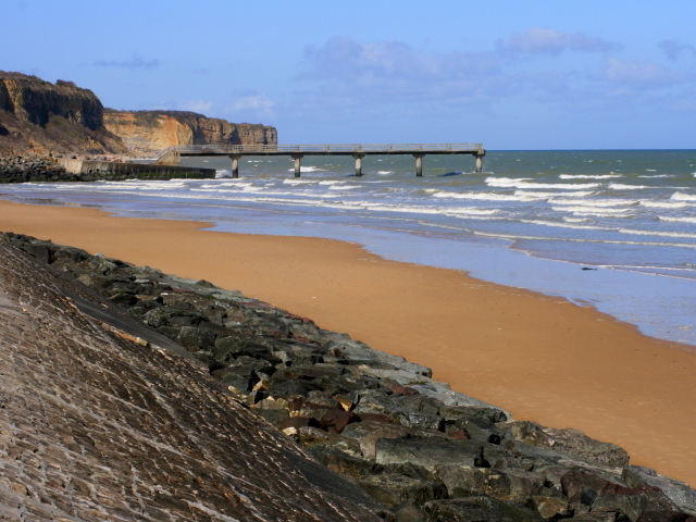 Пляж в Нормандии, Франция