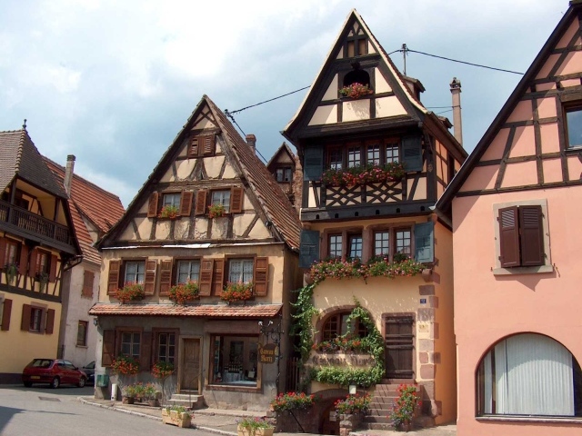 Городские дома в Эльзасе, Франция