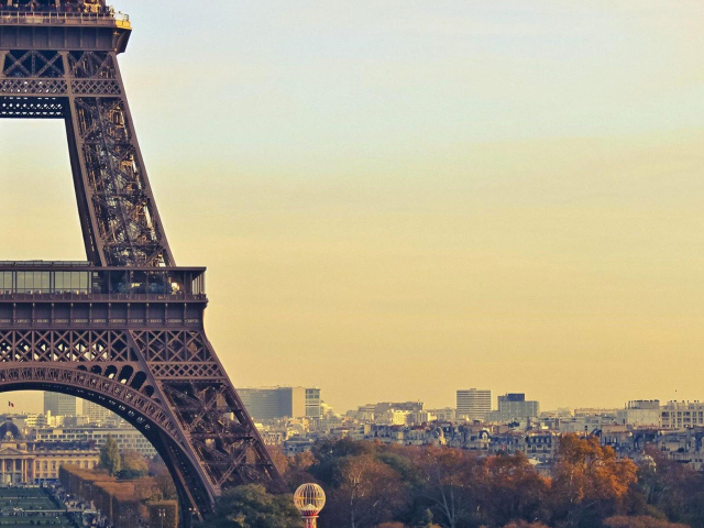 Вид на город в Париже, Франция