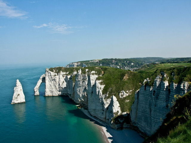 Белые скалы в Нормандии, Франция