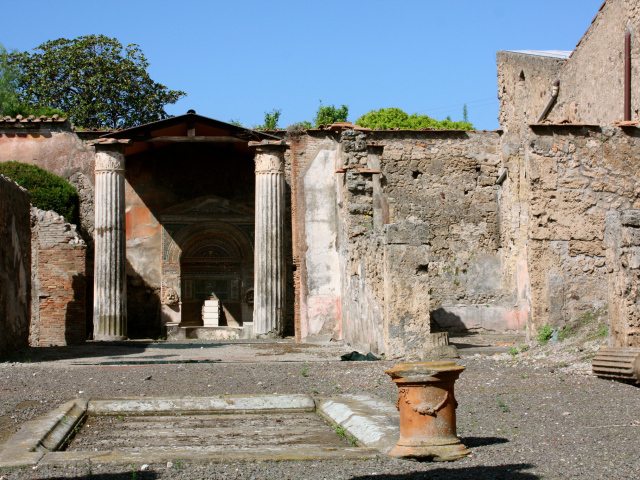 Древняя вилла в Помпеях, Италия