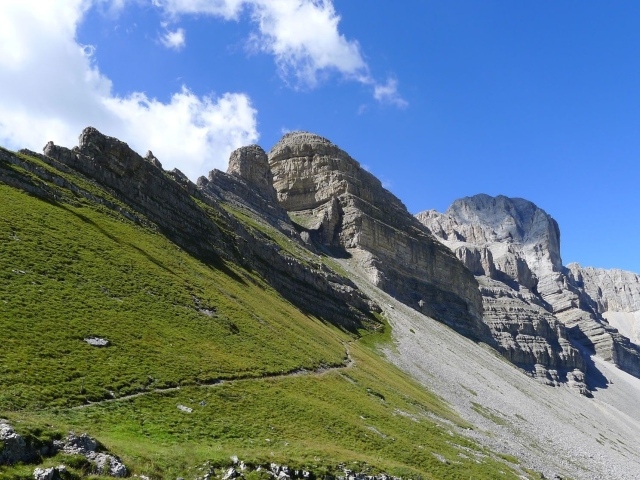 Горы на горнолыжном курорте Валь ди Соль, Италия