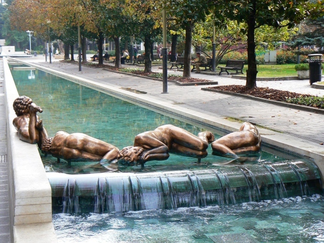 Парк на курорте Абано Терме, Италия