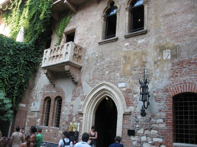 Дом в котором жила Джульетта в Вероне, Италия