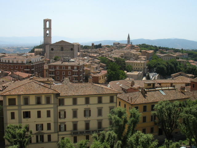Городские постройки в Перудже, Италия