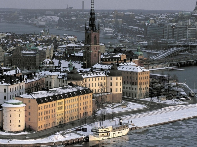 Зимний вид на курорте Лидо ди Езоло, Италия