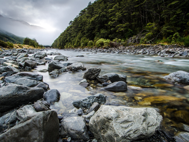 Река в Новой Зеландии