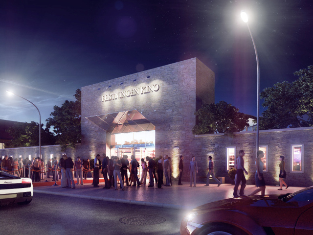 У кинотеатра в Осло