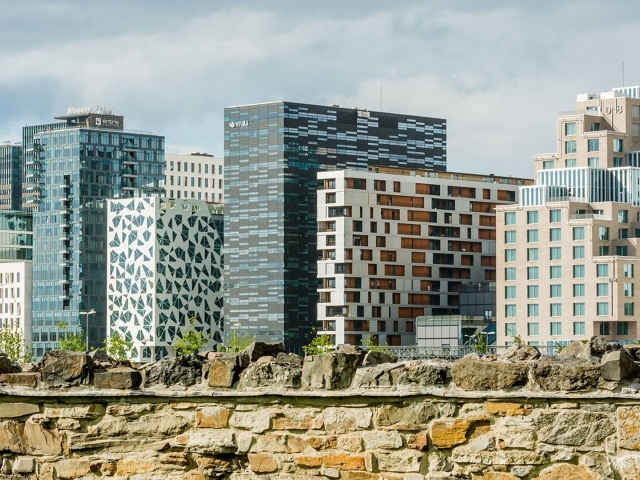 Красивые здания в Осло