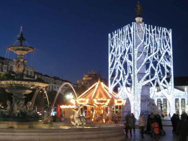 Площадь Россио в Лиссабоне