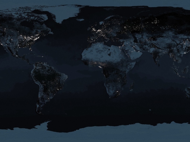 Ночная карта Мира