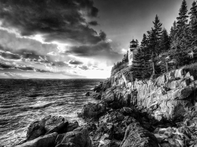 Маяк в Мэне, Новая Англия, США