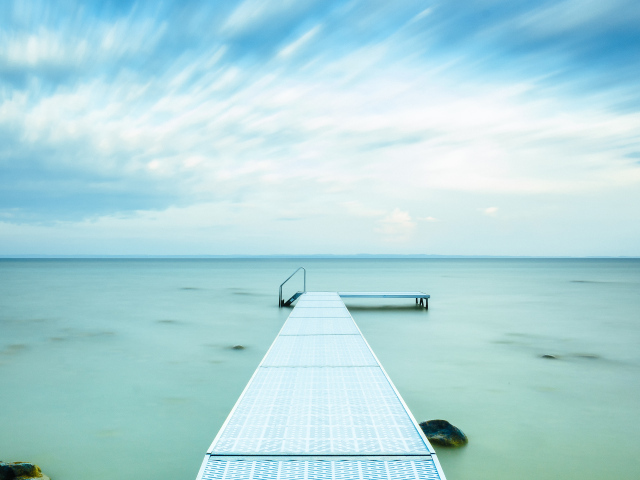 Восход солнца на озере Мичиган, США