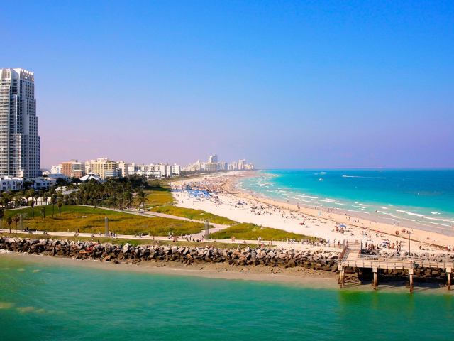 Море на курорте Майами