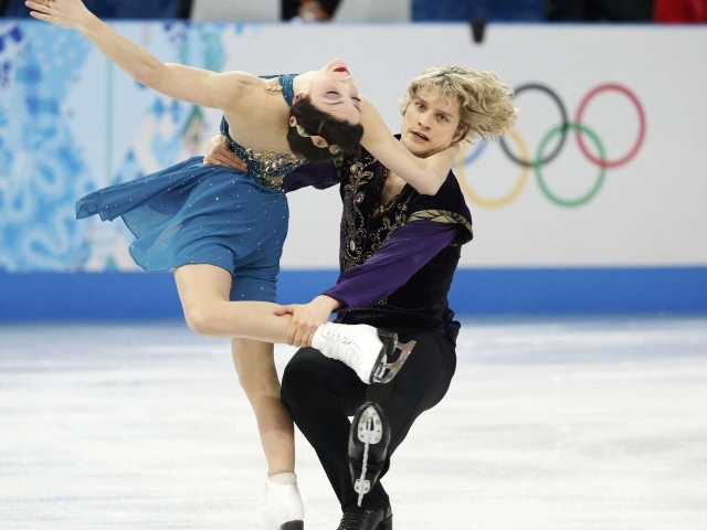 Американские фигуристы Чарли Уайт и Мэрил Дэвис на олимпиаде в Сочи