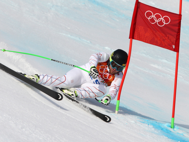Американский лыжник Эндрю Вайбрехт на олимпиаде в Сочи
