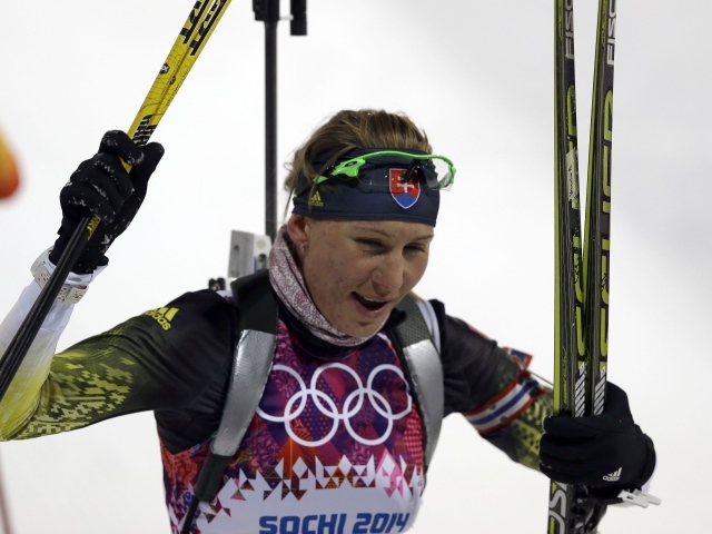 Анастасия Кузьмина словацкая биатлонистка золотая медаль в Сочи 2014 год