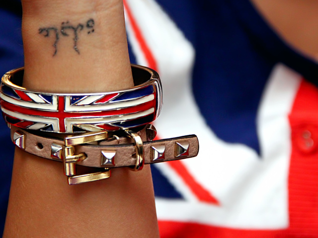 Арабская надпись на запястье