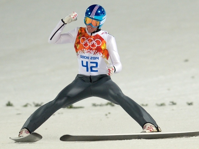 Австрийский прыгун с трамплина  Томас Дитхарт обладатель серебряной медали