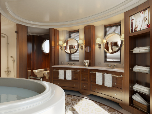 Ванная комната в роскошном отеле