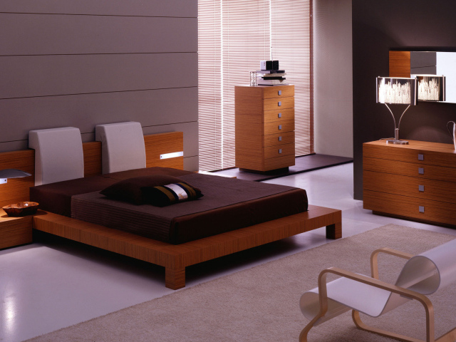 Спальня в сиреневых тонах