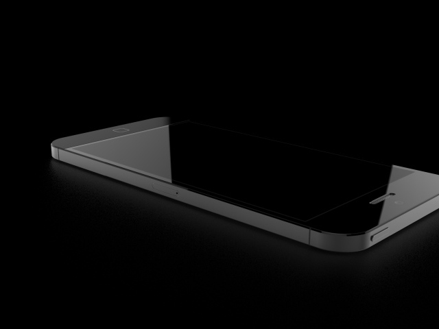 Черный Apple iPhone 6 в концепте