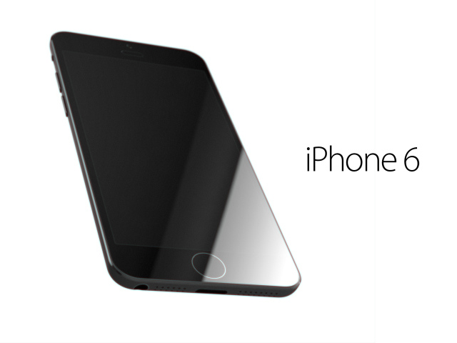 Черный Apple iPhone 6 концепт дизайн телефона