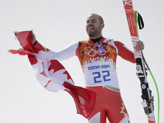 Канадский лыжник Ян Худек на олимпиаде в Сочи