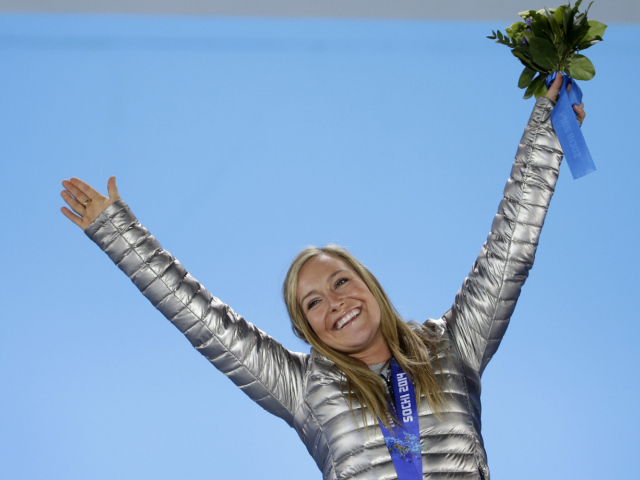 Канадская сноубордистка Доминик Мальте на олимпиаде в Сочи