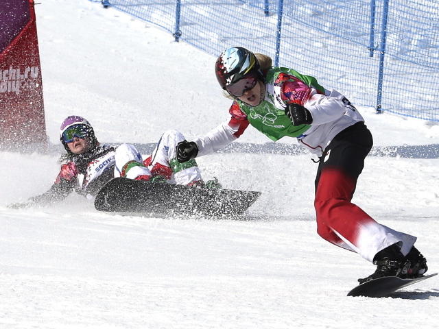Канадская сноубордистка Доминик Мальте обладательница серебряной медали