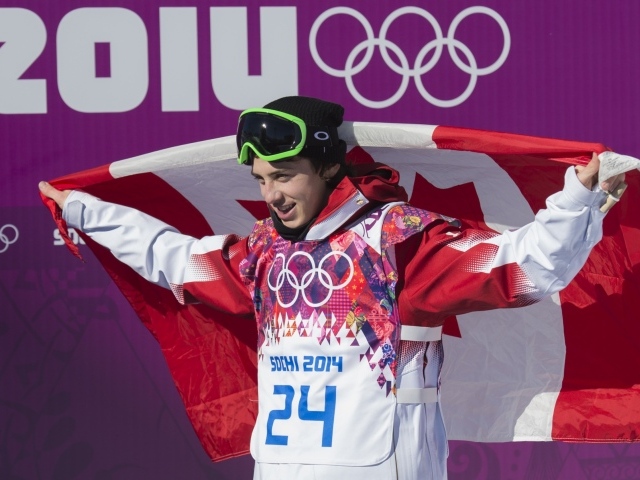 Канадский сноубордист Марк Макморрис на олимпиаде в Сочи