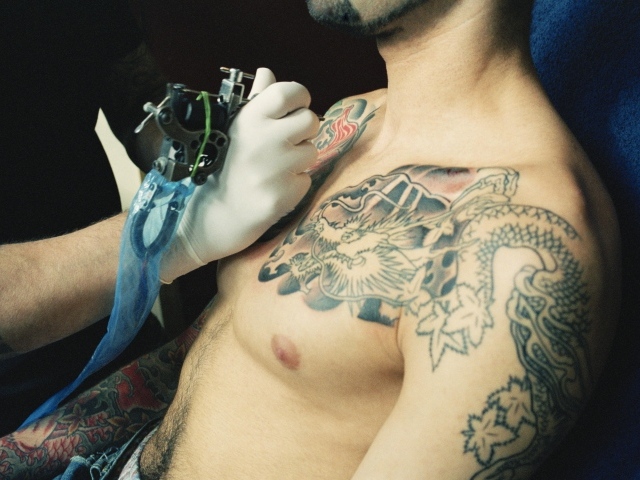 Создание мужской татуировки