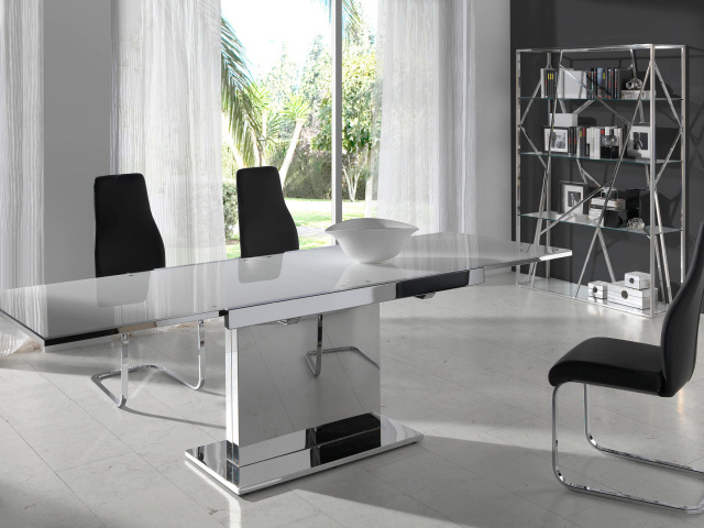 Столовая в стиле хайтек