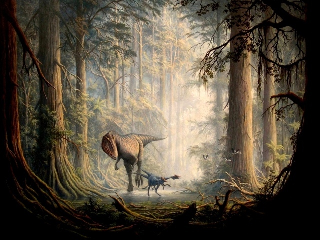 Динозавры в лесу