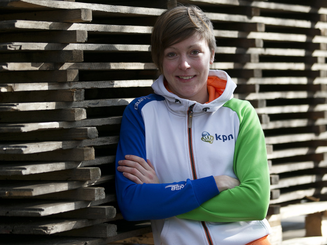 Голландская конькобежка Йорин Тер Морс обладательница золотой медали