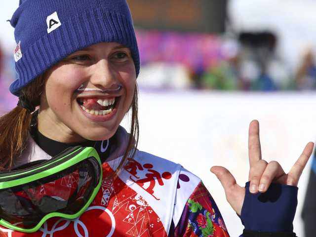 Ева Самкова чешская сноубордистка обладательница золотой медали