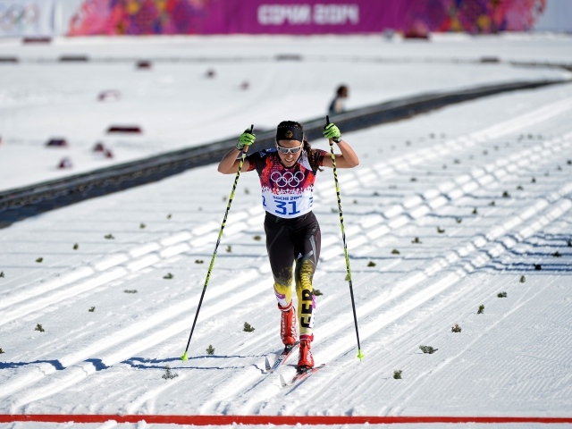 Немецкая лыжница Штефани Бёлер обладательница бронзовой медали