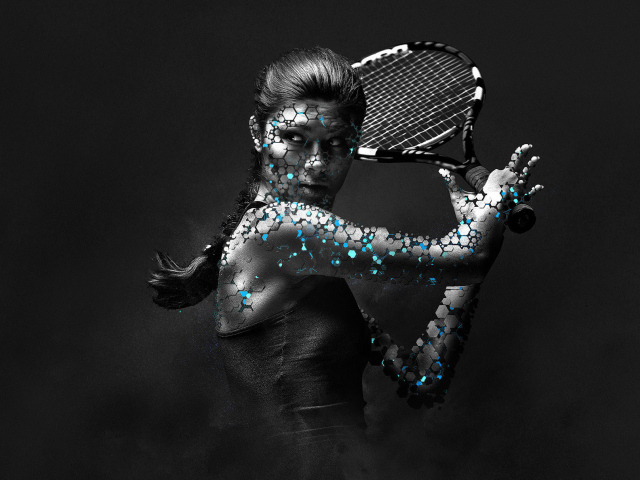 Девушка с ракеткой