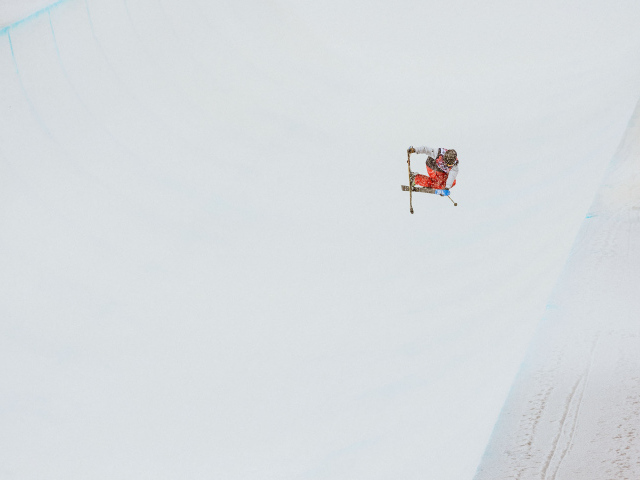 Обладатель золотой медали американский фристайлист Дэвид Вайз на олимпиаде в Сочи
