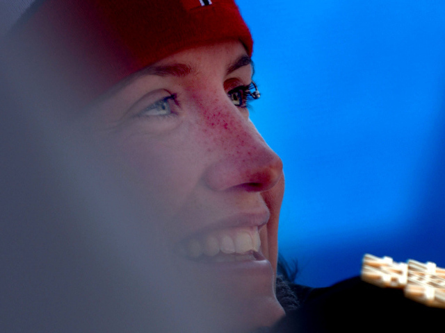 Обладательница золотой медали Марит Бьорген норвежская лыжница на олимпиаде