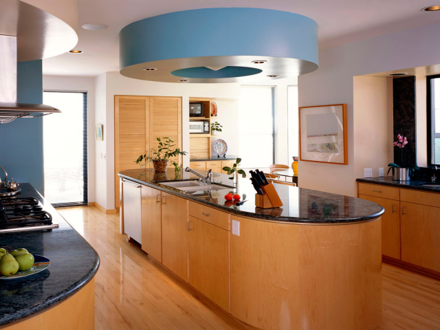 Интерьер комнаты кухни