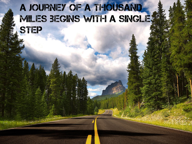 Путь в тысячу миль начинается с одного шага