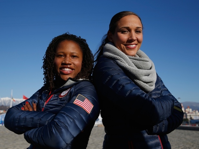 Лорин Уильямс и Илана Майерс американские бобслеистки